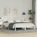 Cadru de pat cu headboard Alb 140 x 200 cm Lemn de pin masiv - WALTI WALTI