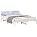 Cadru de pat cu headboard Alb 140 x 200 cm Lemn de pin masiv - WALTI WALTI