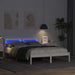 Cadru de pat cu headboard Alb 140 x 190 cm Lemn masiv de pin - WALTI WALTI