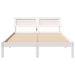 Cadru de pat cu headboard Alb 140 x 190 cm Lemn masiv de pin - WALTI WALTI