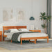 Cadru de pat Maroniu cerat 140 x 190 cm Lemn de pin masiv - WALTI WALTI