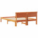 Cadru de pat Maroniu cerat 140 x 190 cm Lemn de pin masiv - WALTI WALTI