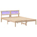 Cadru de pat cu headboard Maro 120 x 190 cm Lemn de pin masiv - WALTI WALTI