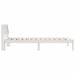 Cadru de pat cu headboard Alb 100 x 200 cm Lemn de pin masiv - WALTI WALTI