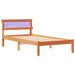 Cadru de pat Maroniu cerat 100 x 200 cm Lemn de pin masiv - WALTI WALTI