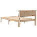 Cadru de pat cu headboard Maro 90 x 200 cm Lemn de pin masiv - WALTI WALTI