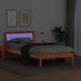 Cadru de pat Maroniu cerat 90 x 200 cm Lemn de pin masiv - WALTI WALTI