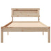 Cadru de pat cu headboard Maro 80 x 200 cm Lemn de pin masiv - WALTI WALTI