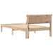 Cadru de pat cu headboard Maro 90 x 190 cm Lemn de pin masiv - WALTI WALTI