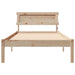 Cadru de pat cu headboard Maro 90 x 190 cm Lemn de pin masiv - WALTI WALTI