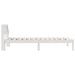 Cadru de pat cu headboard Alb 90 x 190 cm Lemn de pin masiv - WALTI WALTI