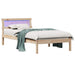 Cadru de pat cu headboard Maro 75 x 190 cm Lemn de pin masiv - WALTI WALTI