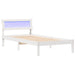 Cadru de pat cu headboard Alb 75 x 190 cm Lemn de pin masiv - WALTI WALTI