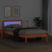 Cadru de pat Maroniu cerat 75 x 190 cm Lemn de pin masiv - WALTI WALTI