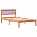Cadru de pat Maroniu cerat 75 x 190 cm Lemn de pin masiv - WALTI WALTI