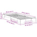 Cadru de pat Maro 80 x 210 cm Lemn de pin masiv - WALTI WALTI