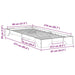 Cadru de pat Alb 80 x 210 cm Lemn de pin masiv - WALTI WALTI