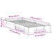 Cadru de pat de podea cu depozitare Alb 90 x 210 cm lemn - WALTI WALTI
