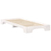 Cadru de pat Alb 100 x 210 cm Lemn de pin masiv - WALTI WALTI