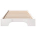 Cadru de pat Alb 100 x 210 cm Lemn de pin masiv - WALTI WALTI