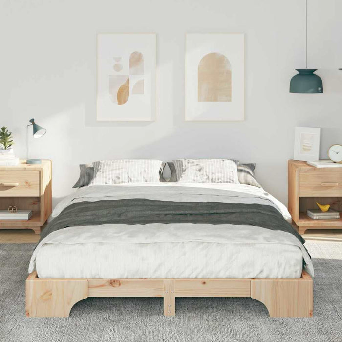 Cadru de pat Maro 140 x 210 cm Lemn de pin masiv - WALTI WALTI