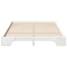 Cadru de pat Alb 140 x 210 cm Lemn de pin masiv - WALTI WALTI