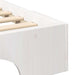 Cadru de pat Alb 160 x 210 cm Lemn de pin masiv - WALTI WALTI