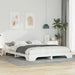 Cadru de pat Alb 160 x 210 cm Lemn de pin masiv - WALTI WALTI