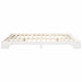 Cadru de pat Alb 180 x 210 cm Lemn de pin masiv - WALTI WALTI