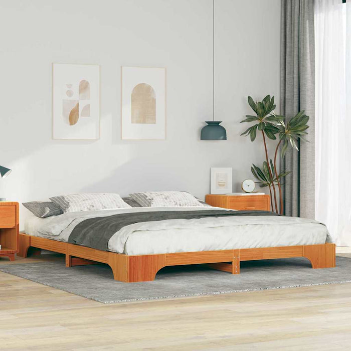 Cadru de pat Maro 180 x 210 cm Lemn de pin masiv - WALTI WALTI