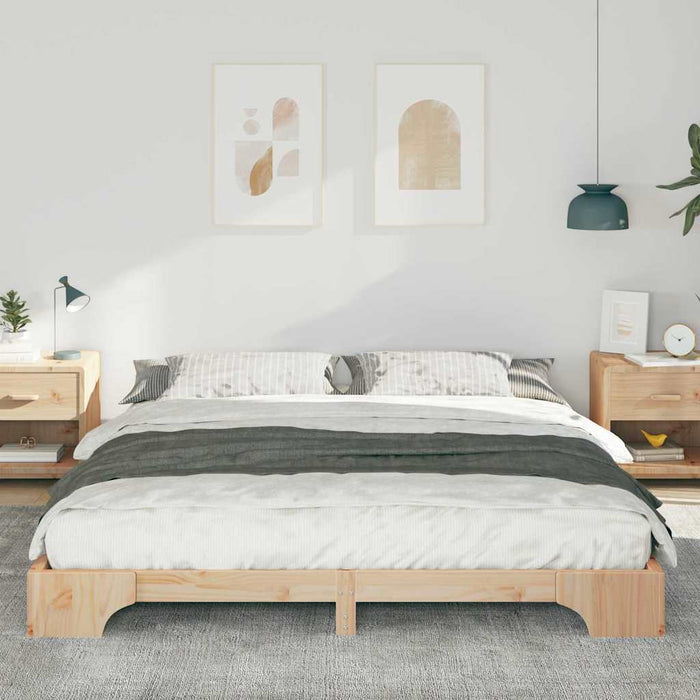 Cadru de pat Maro 200 x 210 cm Lemn de pin masiv - WALTI WALTI