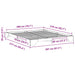 Cadru de pat Maro 200 x 210 cm Lemn de pin masiv - WALTI WALTI