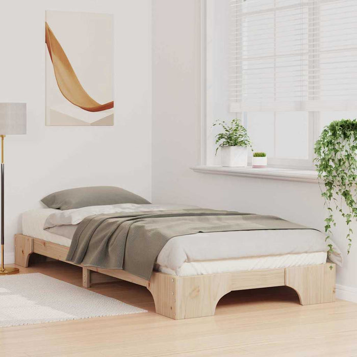 Cadru de pat Maro 80 x 220 cm Lemn de pin masiv - WALTI WALTI