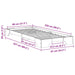 Cadru de pat Alb 80 x 220 cm Lemn de pin masiv - WALTI WALTI