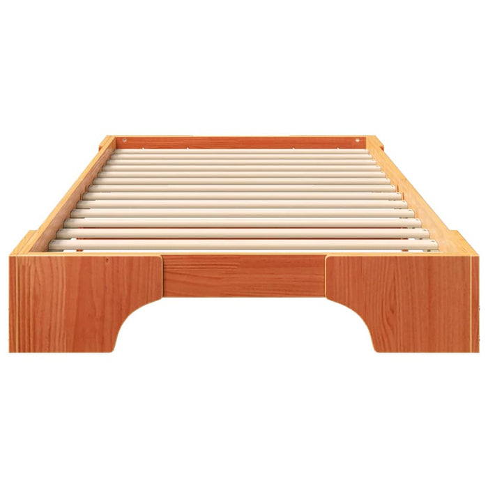 Cadru de pat de podea Maro 90 x 220 cm lemn - WALTI WALTI