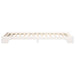 Cadru de pat de podea Alb 100 x 220 cm Lemn masiv de pin - WALTI WALTI