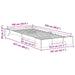 Cadru de pat de podea Alb 100 x 220 cm Lemn masiv de pin - WALTI WALTI