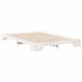 Cadru de pat Alb 140 x 220 cm Lemn de pin masiv - WALTI WALTI