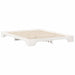 Cadru de pat Alb 160 x 220 cm Lemn de pin masiv - WALTI WALTI