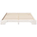 Cadru de pat Alb 160 x 220 cm Lemn de pin masiv - WALTI WALTI