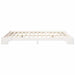 Cadru de pat Alb 160 x 220 cm Lemn de pin masiv - WALTI WALTI