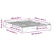Cadru de pat Alb 160 x 220 cm Lemn de pin masiv - WALTI WALTI