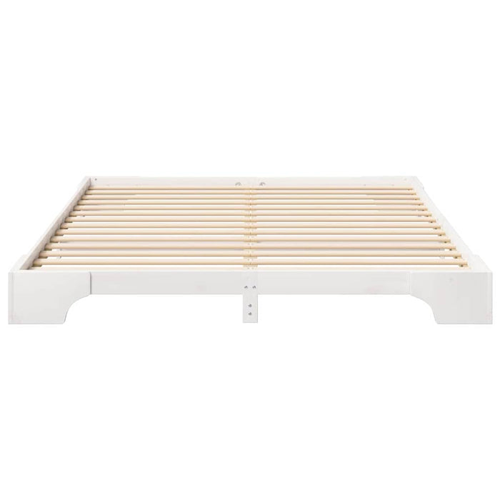 Cadru de pat Alb 180 x 220 cm Lemn de pin masiv - WALTI WALTI
