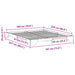 Cadru de pat Alb 180 x 220 cm Lemn de pin masiv - WALTI WALTI