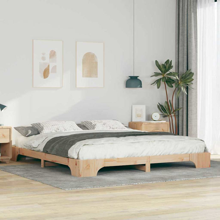 Cadru de pat Maro 200 x 220 cm Lemn de pin masiv - WALTI WALTI