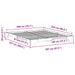 Cadru de pat Alb 200 x 220 cm Lemn de pin masiv - WALTI WALTI