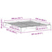 Cadru de pat Maro 200 x 220 cm Lemn de pin masiv - WALTI WALTI