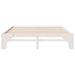 Cadru de pat Alb 200 x 200 cm Lemn de pin masiv - WALTI WALTI