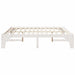 Cadru de pat Alb 200 x 200 cm Lemn de pin masiv - WALTI WALTI