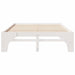 Cadru de pat Alb 150 x 200 cm Lemn de pin masiv - WALTI WALTI